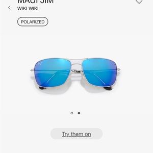 Maui Jim polarized Wiki Wiki women’s aviator sunglasses with case.
